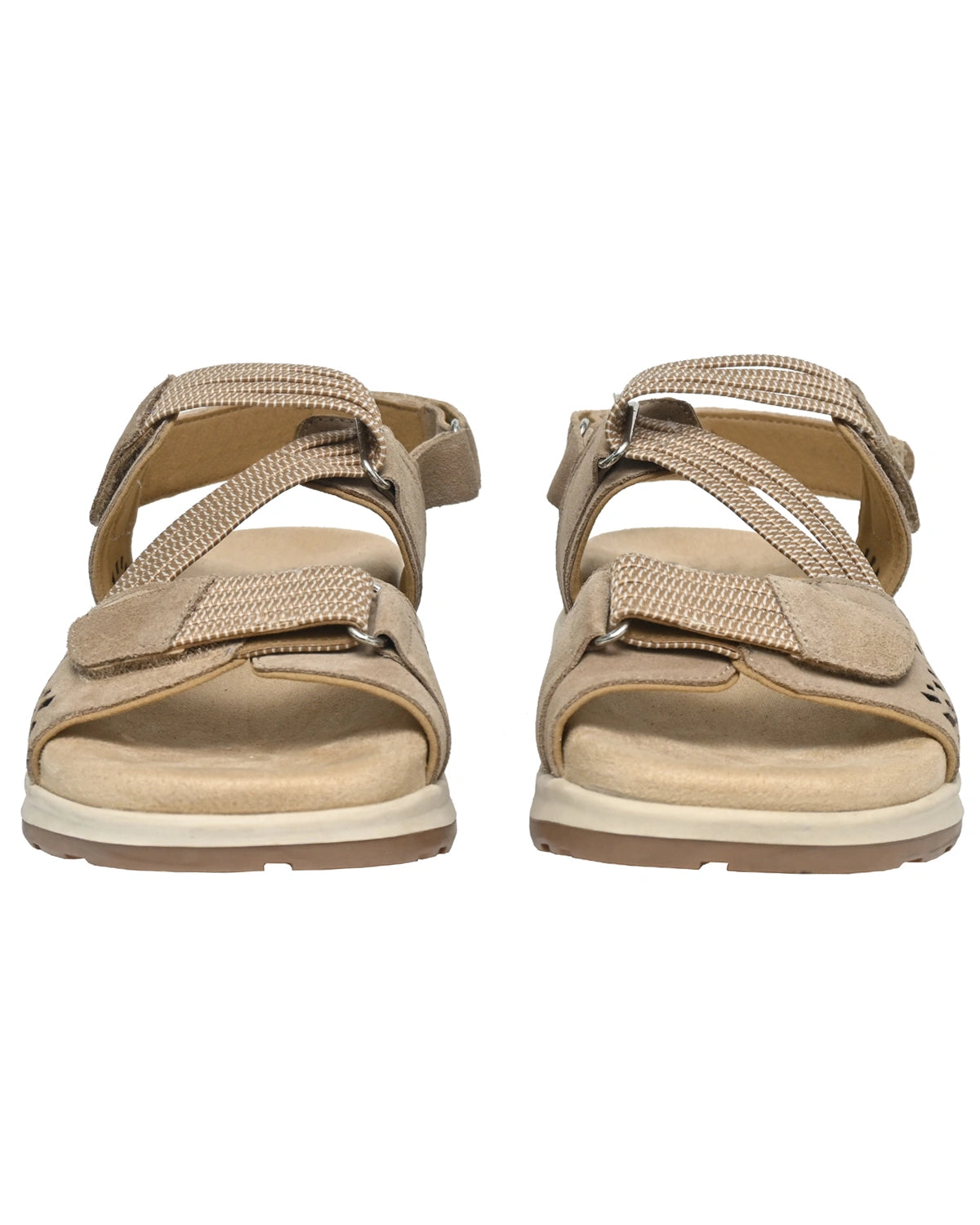 Solstice – Sand Suede Cutwork Comfort Sandal