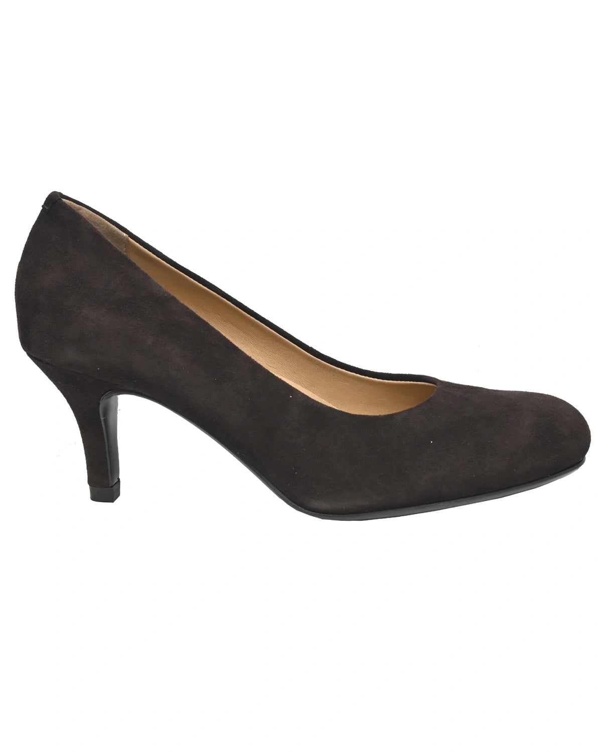 Deneb – Espresso Suede Kitten Heel Pump