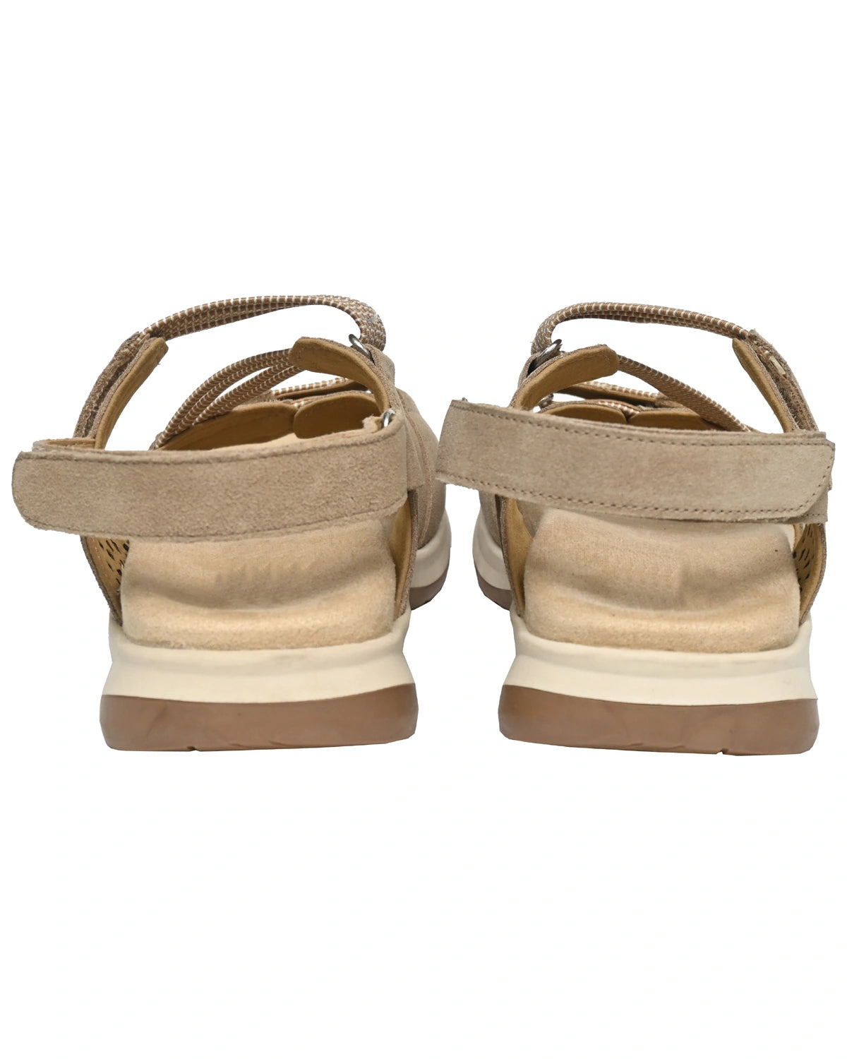 Solstice – Sand Suede Cutwork Comfort Sandal