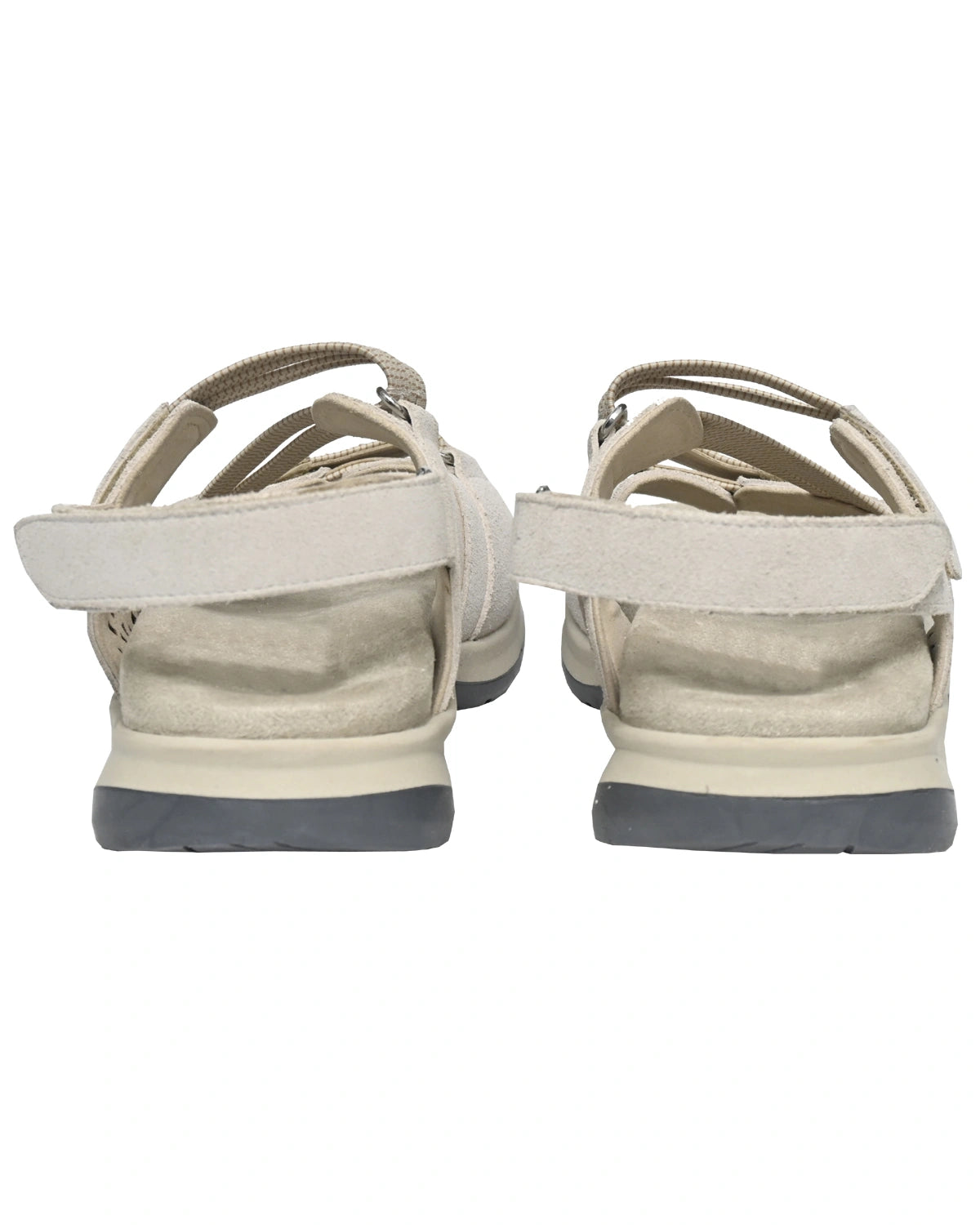 Zenith – Stone Suede Cutwork Comfort Sandal