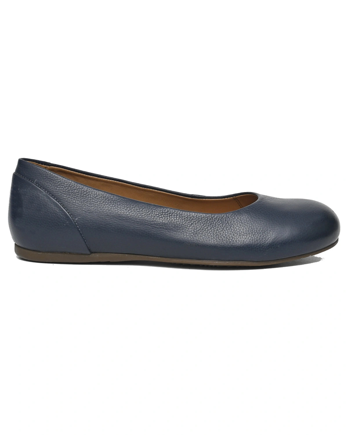 Maia – Navy Leather Ballet Flat