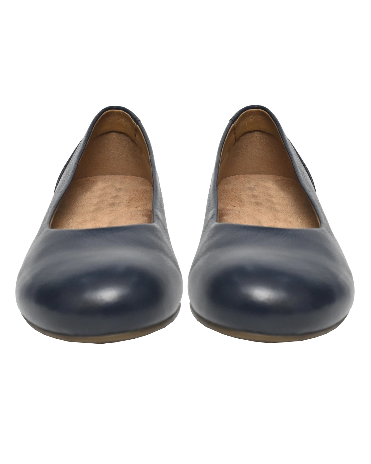 Maia – Navy Leather Ballet Flat
