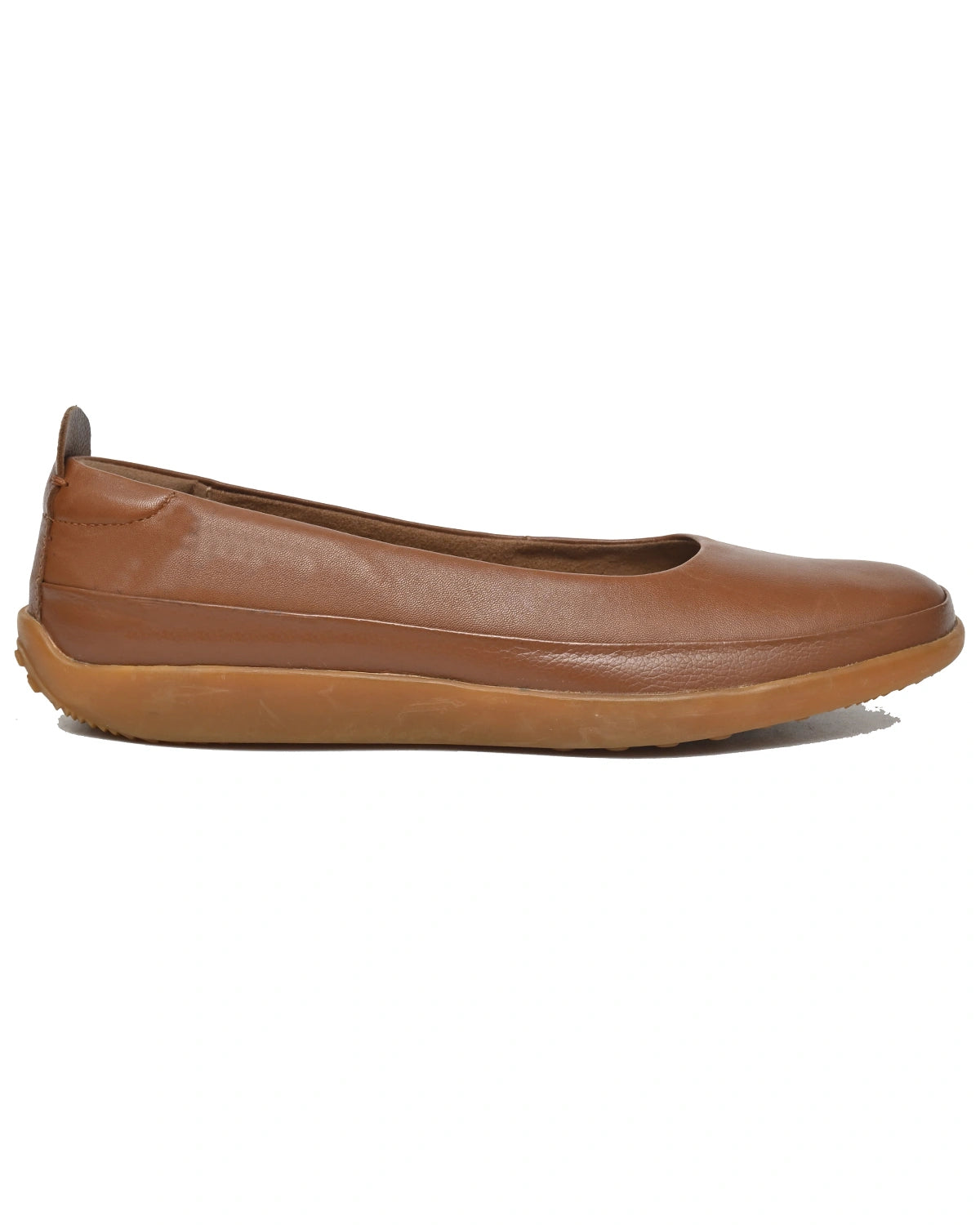 Luna – Tan Leather Slip-On Ballet Flat