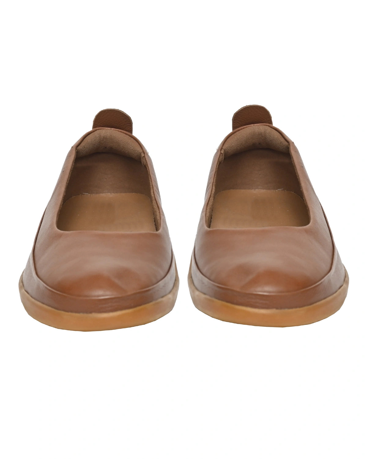 Luna – Tan Leather Slip-On Ballet Flat