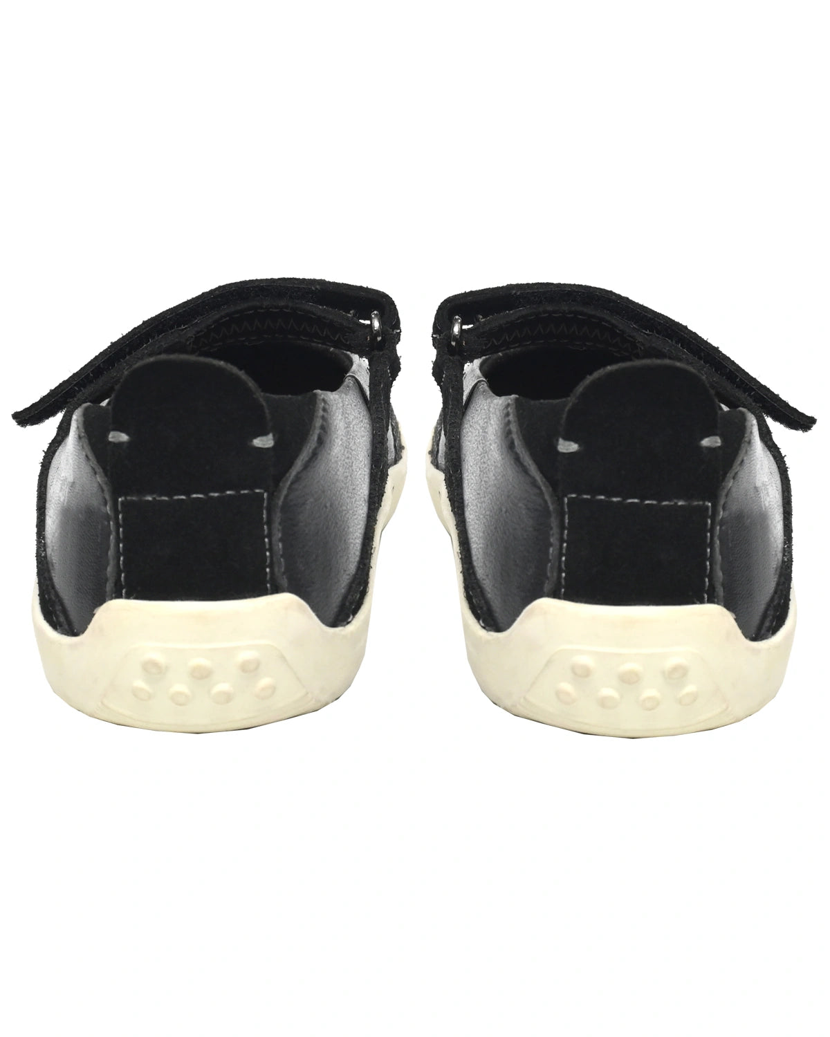 Vega – Black Suede Textured Mary Jane Flat