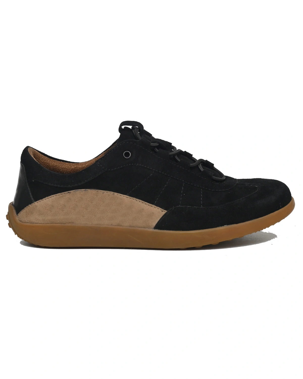 Horizon – Black Suede Easy-Lace Sneaker